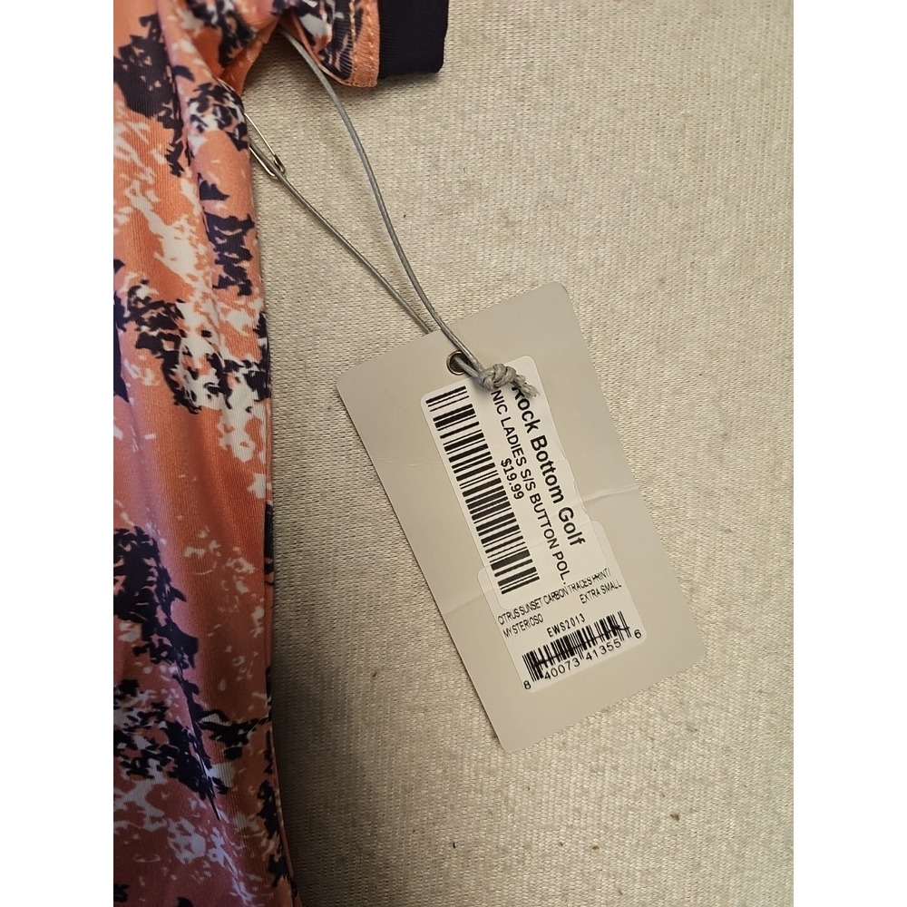 New Etonic Golf Floral Print Polo XS Womens - Picture 5 of 6